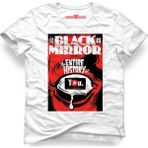 Tshirthane Black Mirror History Beyaz Erkek T-Shirt - XL