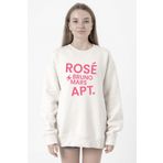 Tshirthane BLACKPINK ROSE BRUNO MARS APT Beyaz Kadın 2ip Sweatshirt