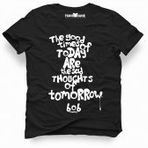 Tshirthane Bob Marley The Good Time Of Today Siyah Erkek Tshirt