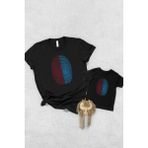 Tshirthane Bordo Mavi Parmak Izi Baba Oğul Kız Tek Ürün Fiyatıdır Kombin Yapmak Için En Az 2 Adet Sepete Ekle - 11 - 12 Yaş - Siyah