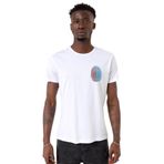 Tshirthane Bordo Mavi Parmak İzi Beyaz Erkek T-shirt
