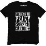 Tshirthane By Order Of Thepeaky Blinders Tommy Shelby Siyah Erkek T-Shirt - XL