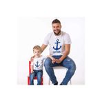 Tshirthane Captain First Mate Baba Oğul Giyim (TEKLİ ÜRÜNDÜR KOMBİN YAPMAK IÇİN 2 ADET SEPETE EKLEYİNİZ)