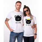 Tshirthane Cat King Cat Queen Sevgili Kombinleri T-shirt Kombini