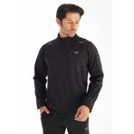 Tshirthane Crozwise Dalgıç Yarım Yaka Siyah Tam Fermuarlı Spor Erkek Sweatshirt