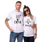 Tshirthane Devil Angel Sevgili Kombinleri Tshirt Kombini, Erkek, 2XL-Tek Ürün Fiyatıdır, Kombin Yapmak İçin En Az 2 Adet Sepete Ekleyiniz