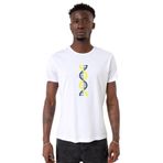 Tshirthane DNA Sarı Lacivert Beyaz Bisiklet Yaka Erkek T-shirt
