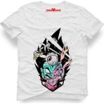 Tshirthane Dragon ball Erkek T-Shirt - M - Beyaz