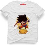 Tshirthane Dragon ball Erkek T-Shirt - XXL - Beyaz