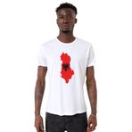 Tshirthane Euro 24 Albania Beyaz Erkek T-shirt