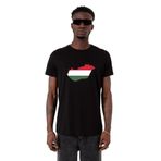 Tshirthane Euro 24 Hungary Siyah Erkek T-shirt