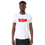 Tshirthane Euro 24 Türkiye Beyaz Erkek T-shirt