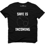 Tshirthane Fortnife Safe İs İncoming Siyah Erkek T-Shirt