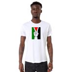 Tshirthane Free Hand Palestine Flag Beyaz Erkek T-shirt