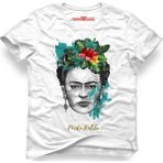 Tshirthane Frida Kahlo Unisex Kalıp Beyaz Erkek T-Shirt