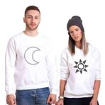 Tshirthane Gecem Gündüzüm Sevgili Kombinleri Sweatshirt Kombini, Kadın, XL-Tek Ürün Fiyatıdır, Kombin Yapmak İçin En Az 2 Adet Sepete Ekleyiniz