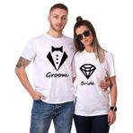 Tshirthane Groom Bride Sevgili Kombinleri Tshirt Kombini, Erkek, XS-Tek Ürün Fiyatıdır, Kombin Yapmak İçin En Az 2 Adet Sepete Ekleyiniz