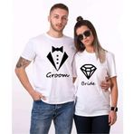 Tshirthane Groom Bride Sevgili Kombinleri Tshirt Kombini, Kadın, XL-Tek Ürün Fiyatıdır, Kombin Yapmak İçin En Az 2 Adet Sepete Ekleyiniz