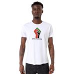 Tshirthane Hand Free Palestine Beyaz Bisiklet Yaka Erkek T-shirt
