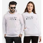 Tshirthane I Love Her I Love Him Sevgili Kombinleri Kapüşonlu Kombini, Kadın, XL-Tek Ürün Fiyatıdır, Kombin Yapmak İçin En Az 2 Adet Sepete Ekleyiniz
