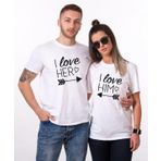 Tshirthane I Love Her Sevgili Kombinleri T-shirt Kombini