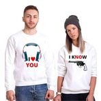 Tshirthane I Love You I Know Sevgili Kombinleri Sweatshirt Kombini, Erkek, 2XL, N11PTTSV20SW029-Tek Ürün Fiyatıdır, Kombin Yapmak İçin En Az 2 Adet Sepete Ekleyiniz