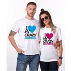Tshirthane I My Crazy Boyfriend Sevgili Kombinleri T-shirt Kombini