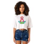 Tshirthane International Womens Day Kadın Kırçıllı Beyaz Crop T-shirt