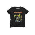 Tshirthane Iron Maiden the Final Frontier Rock Metal Müzik Baskılı Dar Kesim Slim Fit Erkek T-Shirt