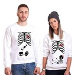 Tshirthane İskelet Bebek Sevgili Kombinleri Sweatshirt Kombini, Kadın, XL-Tek Ürün Fiyatıdır, Kombin Yapmak İçin En Az 2 Adet Sepete Ekleyiniz