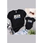 Tshirthane Jedi Master Baba Oğul Kız (Tek Ürün Fiyatıdır Kombin Yapmak Için En Az 2 Adet Sepete Ekleyiniz) - 9 - 12 Ay - Siyah