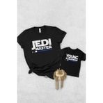 Tshirthane Jedi Master Baba Oğul Kız (Tek Ürün Fiyatıdır Kombin Yapmak Için En Az 2 Adet Sepete Ekleyiniz) - XS - Siyah