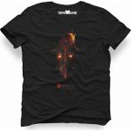 Tshirthane Juggernaut Mask Dota 2 Siyah Erkek T-shirt