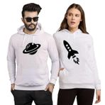 Tshirthane Jüpiter Roket Sevgili Kombinleri Kapüşonlu Kombini, Kadın, 2XL-Tek Ürün Fiyatıdır, Kombin Yapmak İçin En Az 2 Adet Sepete Ekleyiniz