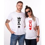 Tshirthane K Q King Queen Sevgili Kombinleri T-shirt Kombini