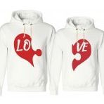 Tshirthane Kalp Puzzle Sevgili Kombinleri Sweatshirt Kombini