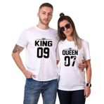 Tshirthane King 09 Queen 07 Sevgili Kombinleri Tshirt Kombini, Kadın, 3XL-Tek Ürün Fiyatıdır, Kombin Yapmak İçin En Az 2 Adet Sepete Ekleyiniz