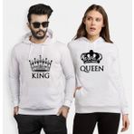 Tshirthane King Taç Queen Sevgili Kombinleri Sweatshirt Kombini