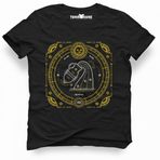 Tshirthane Kova Burcu Aquarius Siyah Erkek Tshirt