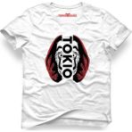 Tshirthane La Case De Papel Dali Tokyo Beyaz Erkek T-Shirt - XS