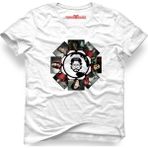 Tshirthane La Case De Papel Kolaj Beyaz Erkek T-Shirt