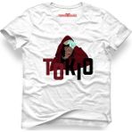 Tshirthane La Case De Papel Tokyo Tokio Beyaz Erkek T-Shirt - XL