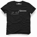 Tshirthane La linea Trt Çizgi Adam How Are You Today Siyah Erkek T-shirt