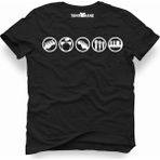 Tshirthane Led-Zeppelin Rock Siyah Erkek T-shirt