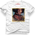 Tshirthane Leon Mathilda I Want Love...Or Death Beyaz Erkek T-Shirt
