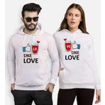 Tshirthane Like Love Sevgili Kombinleri Kapüşonlu Kombini, Kadın, XL-Tek Ürün Fiyatıdır, Kombin Yapmak İçin En Az 2 Adet Sepete Ekleyiniz