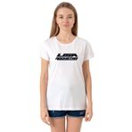Tshirthane Lisa Rockstar Beyaz Kadın Bisikletyaka T-shirt