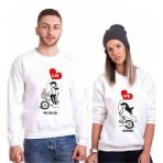 Tshirthane Love 2'li Sevgili Sweatshirt