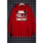 Tshirthane Makima Hugging Denji Baskılı Unisex Sweatshirt