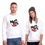 Tshirthane Meet My Love 2'li Sevgili Sweatshirt